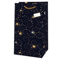 Taška dárková Piccolo Hvězdičkové spirálky 21 x 11 x 6,5 cm