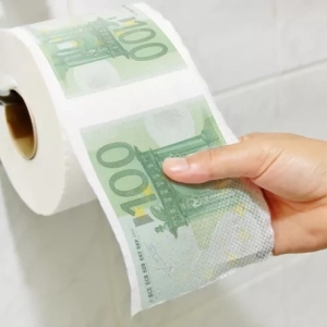 Toaletn papr Euro bankovky