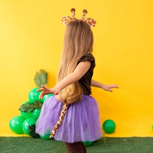 Sukn� tylov� fialov� 30 cm