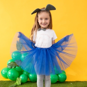 Sukn� tylov� tmav� modr� 30 cm