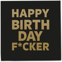 UBROUSKY Happy Birthday F*cker černé 20ks