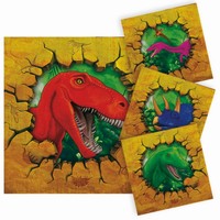 UBROUSKY papírové Dinosauři 25x25cm 16ks