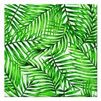 UBROUSKY papírové Zelené tropické listy 33 x 33 cm 20 ks
