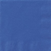 UBROUSKY papírové banketové Royal blue 25x25cm 20ks