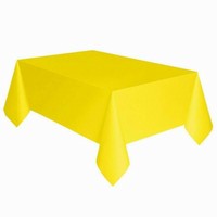 UBRUS plastový neonově žlutý 54x108 1ks