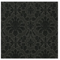 Ubrousky papírové Černé s ornamenty 20 ks