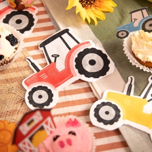 Ubrousky pap�rov� Farma (traktor) 12 ks