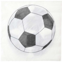 Ubrousky papírové Fotbalový míč 16.5 x 16.5 cm 20 ks