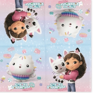 Uborusky paprov Gabby's Dollhouse 33x33 cm 20 ks