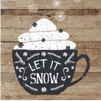 Ubrousky papírové Let It Snow 20 ks