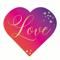 Ubrousky pap�rov� Love srdce 10ks