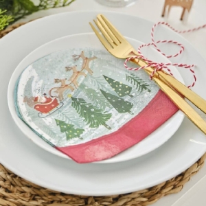 Ubrousky paprov Snhov koule 16 ks