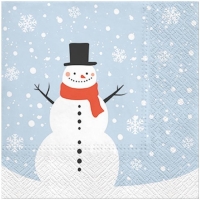 Ubrousky papírové Sněhulák 20 ks