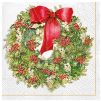 Ubrousky papírové Věnec s mašlí 20 ks