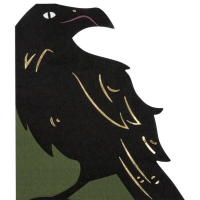 Ubrousky papírové Vrána černá 16 ks