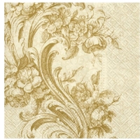 Ubrousky papírové Zlaté s ornamenty 20 ks