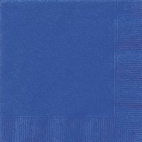 Ubrousky papírové, královsky modré 50 ks - 16,5 x 16,5 cm
