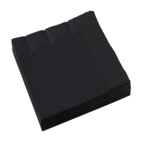 Ubrousky papírové černé Black 33 x 33 cm 20 ks