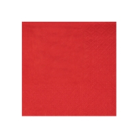 Ubrousky papírové červené 21 x 20 cm 25 ks