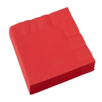 Ubrousky papírové červené Apple 33 x 33 cm 20 ks