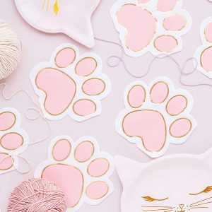 Ubrousky papírové Kočičí tlapky 12ks