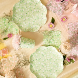 Ubrousky pap�rov� lu�n� kv�t� mix barev 24 x 24 cm 12 ks