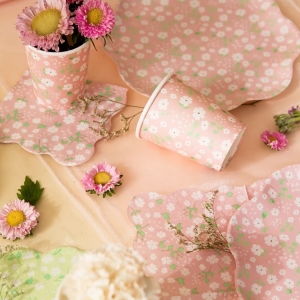 Ubrousky pap�rov� lu�n� kv�t� mix barev 24 x 24 cm 12 ks