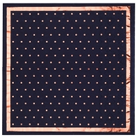 Ubrousky papírové námořnicky modré se zlatým okrajem a puntíky 16,5 x 16,5 cm 20 ks
