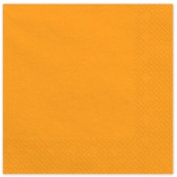 Ubrousky papírové pomerančové 33x33 cm 20 ks