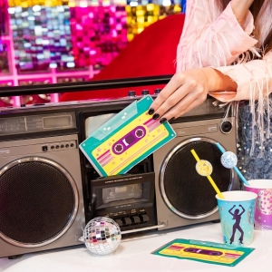 Ubrousky paprov retro kazeta 10 ks