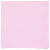 Ubrousky papírové růžové Marshmallow 33 x 33 cm 20 ks