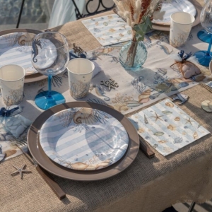 Ubrousky paprov s moskm motivem 33x33cm 20ks