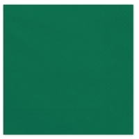 Ubrousky papírové tmavě zelené 33x33 cm 20 ks