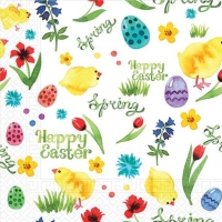 Ubrousky papírové velikonoční Happy Easter 33 x 33 cm 20 ks