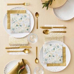 Talky paprov s listy 18cm 6ks