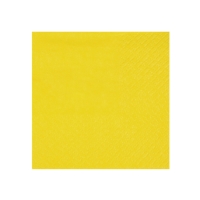 Ubrousky papírové žluté 21 x 20 cm 25 ks