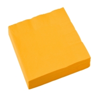 Ubrousky papírové žluté Sunshine 33 x 33 cm 20 ks