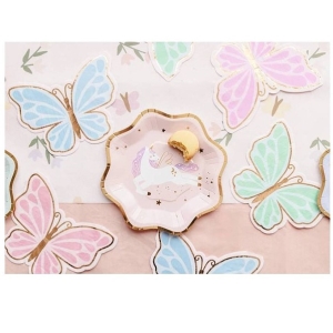 Ubrousky Motýlci pasteloví 16x12 cm 12 ks