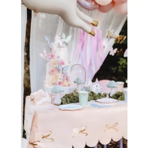 Ubrousky Motýlci pasteloví 16x12 cm 12 ks