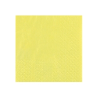 Ubrousky žluté 21 x 20 cm 25 ks