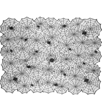 Ubrus Pavučina černá 135x180 cm