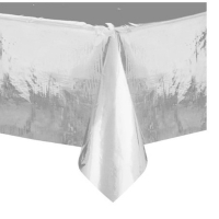 Ubrus fóliový stříbrný 137x274cm