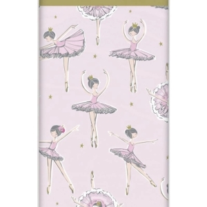 Ubrus plastov Baletka 1.narozeniny 137 x 213 cm