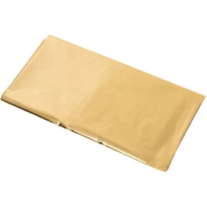 Ubrus plastov� metalicky zlat� 137 x 274 cm