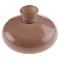 V�za kulat� Taupe 9x6,5 cm