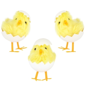 Dekorace Velikono�n� ku�ata ve sko��pk�ch 8 cm 1 ks