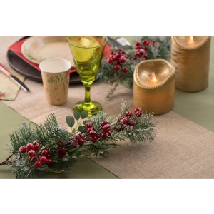 Vtev s ervenmi pzdobami 16x58cm