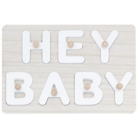 Vkládačka dřevěná Hey Baby jako kniha hostů 21,6 x 30 cm