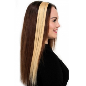 Vlasov pesek s clip-in hebnkem blond