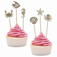 ZÁPICHY na cupcakes zlaté Podmořský svět